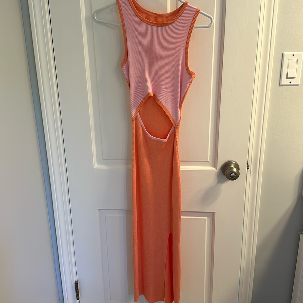 Amazon Pink & Orange Dress Never Worn